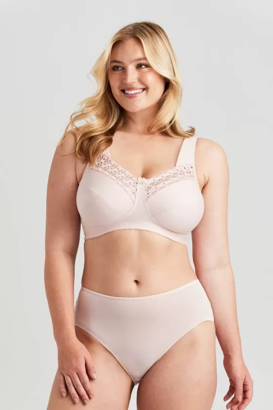 Bra | Non-Wired Bras | Miss Mary Broderie Anglaise bra DustyPink