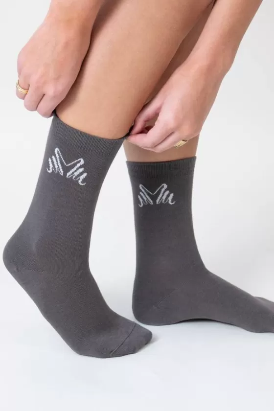 Socks & Stockings | Miss Mary Comfort Cotton Socks 2-pack DarkGrey