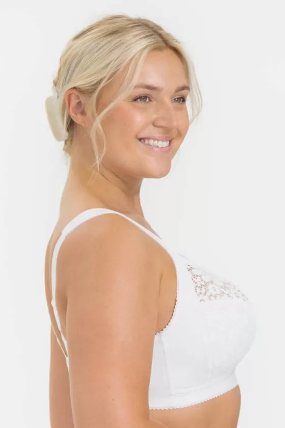 Bra | Non-Wired Bras | Miss Mary Cotton Bloom bra White