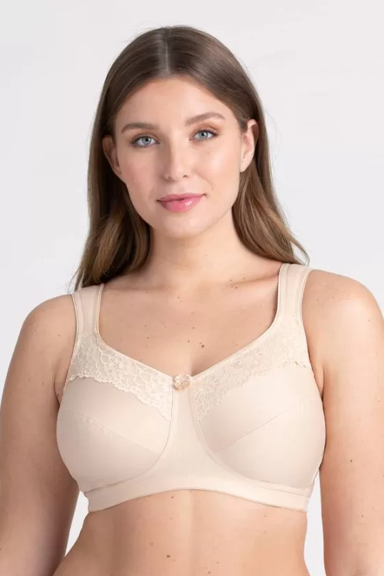 Bra | Non-Wired Bras | Miss Mary Cotton Now minimizer bra Beige