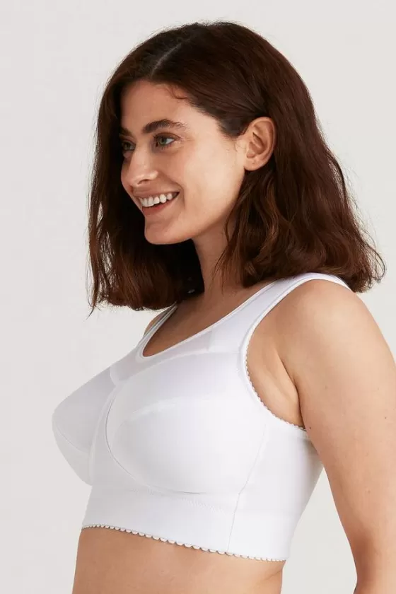 Bra | Non-Wired Bras | Miss Mary Cotton Simplex activity bra White