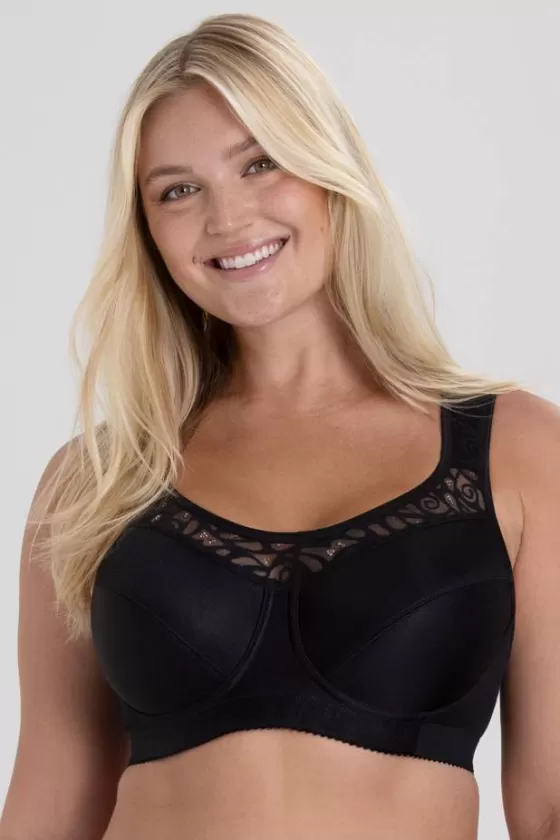 Bra | Underwired Bras | Miss Mary Cotton simplex bra Black