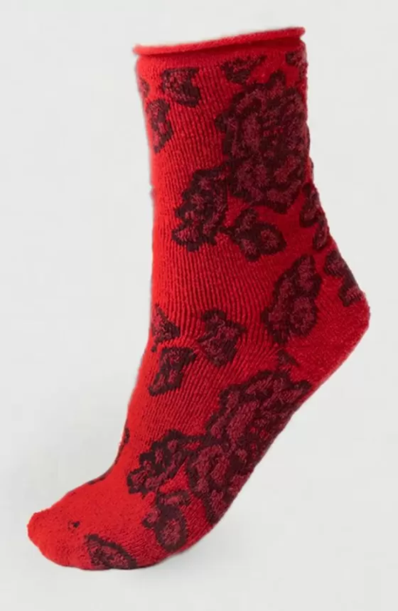 Socks & Stockings | Miss Mary Cozy fine-knit wool sock Red