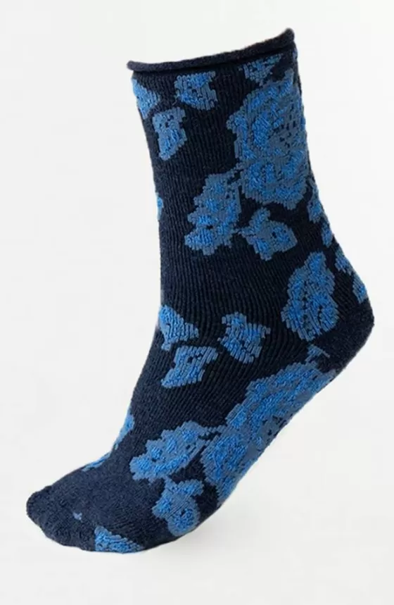 Socks & Stockings | Miss Mary Cozy fine-knit wool sock Darkblue