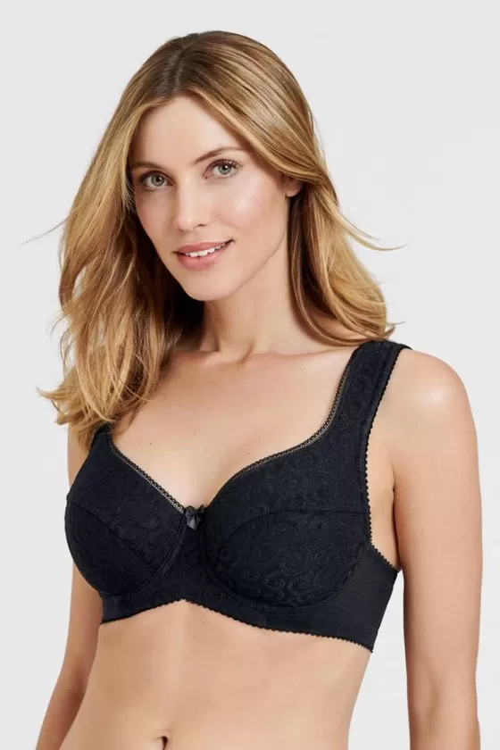 Bra | Underwired Bras | Miss Mary Curly bra Black