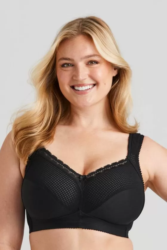 Bra | Non-Wired Bras | Miss Mary Diamond bra Black