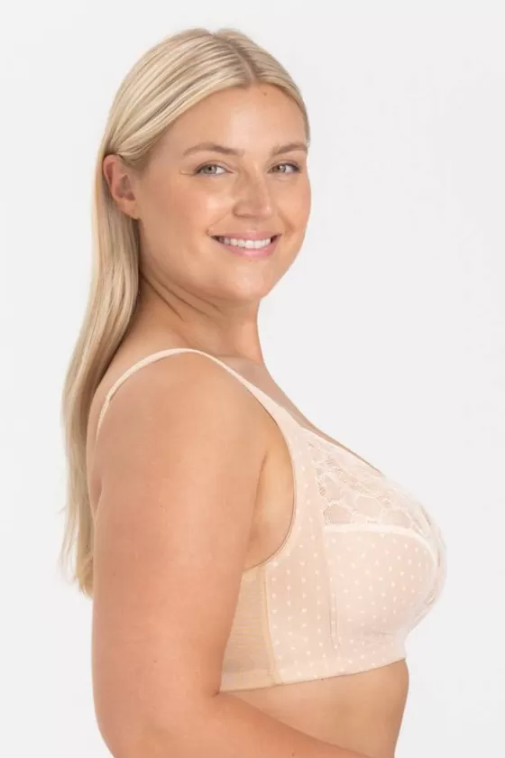 Bra | Non-Wired Bras | Miss Mary Dotty Delicious bra Beige