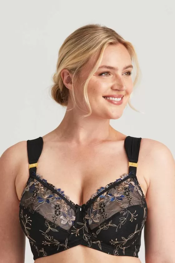 Bra | Underwired Bras | Miss Mary Embroidered Dreams bra Black