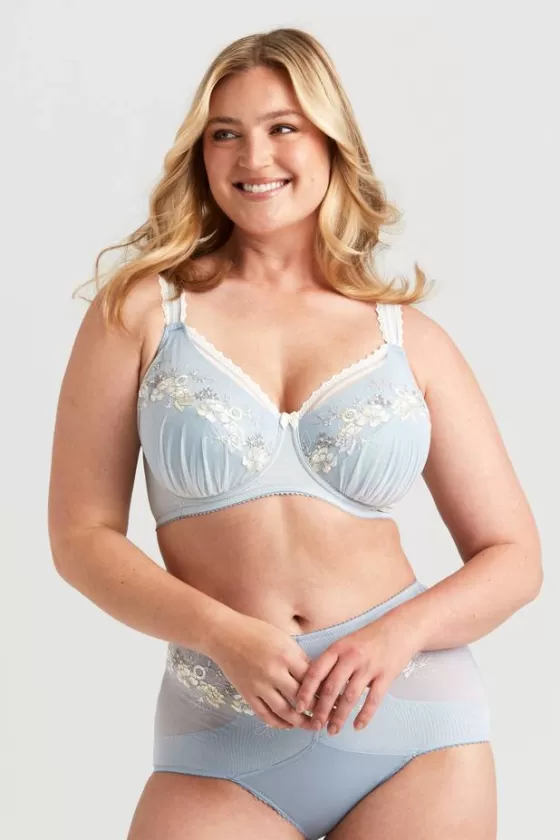 Bra | Underwired Bras | Miss Mary Floral Sun bra DustyBlue