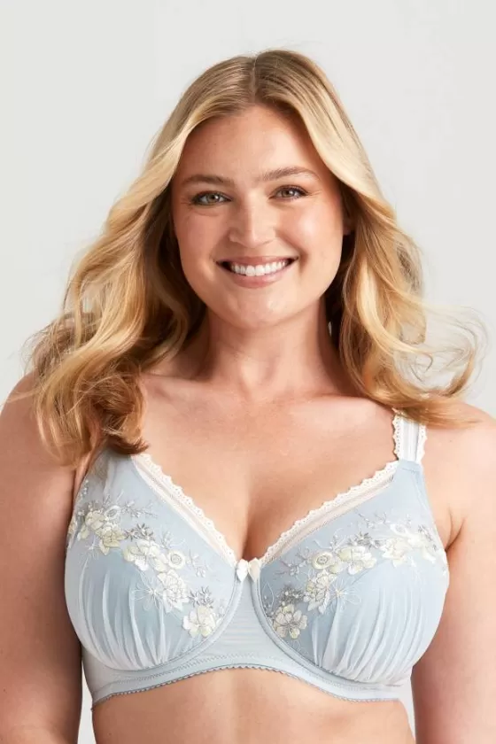 Bra | Underwired Bras | Miss Mary Floral Sun bra DustyBlue