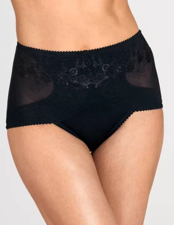 Panties | Miss Mary Floral Sun panty girdle Black