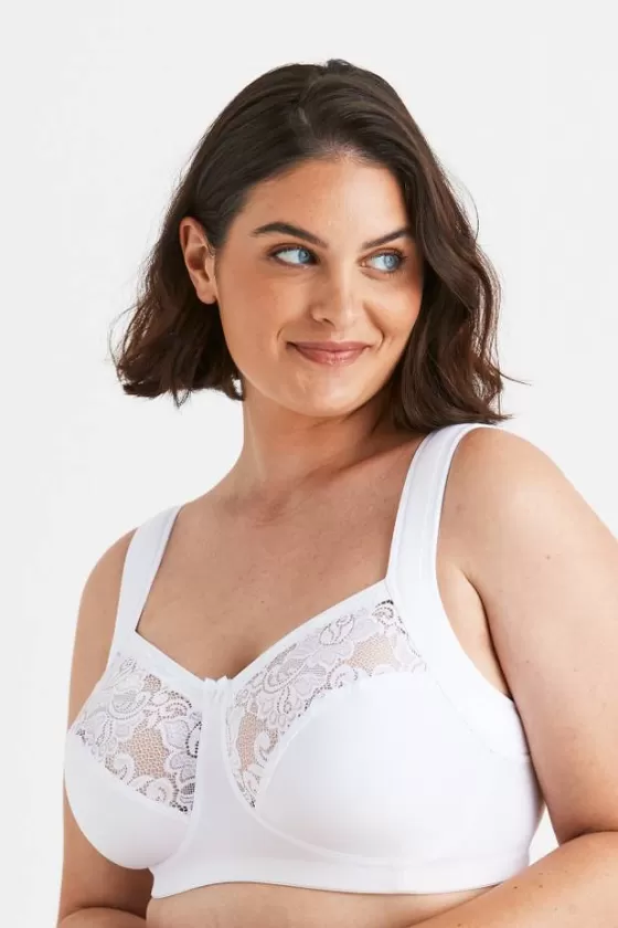 Bra | Non-Wired Bras | Miss Mary Harmony Lace bra White