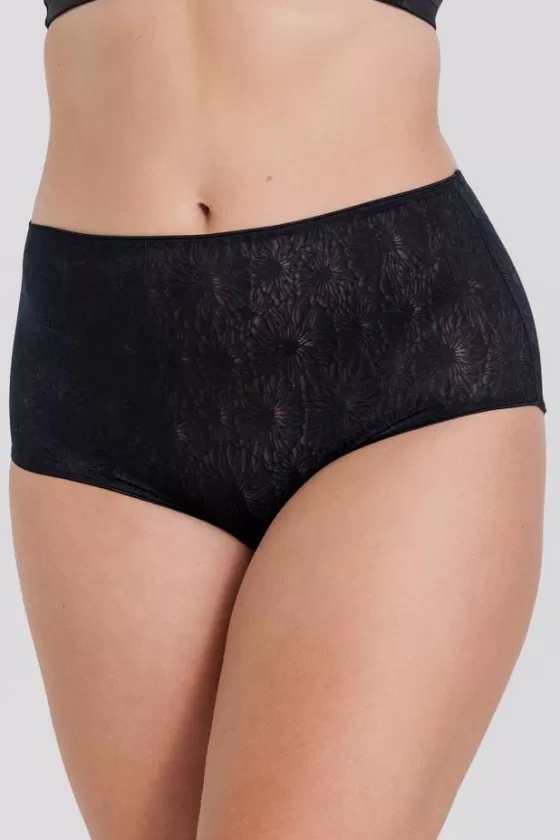 Panties | Miss Mary Invisible Lace maxi briefs Black