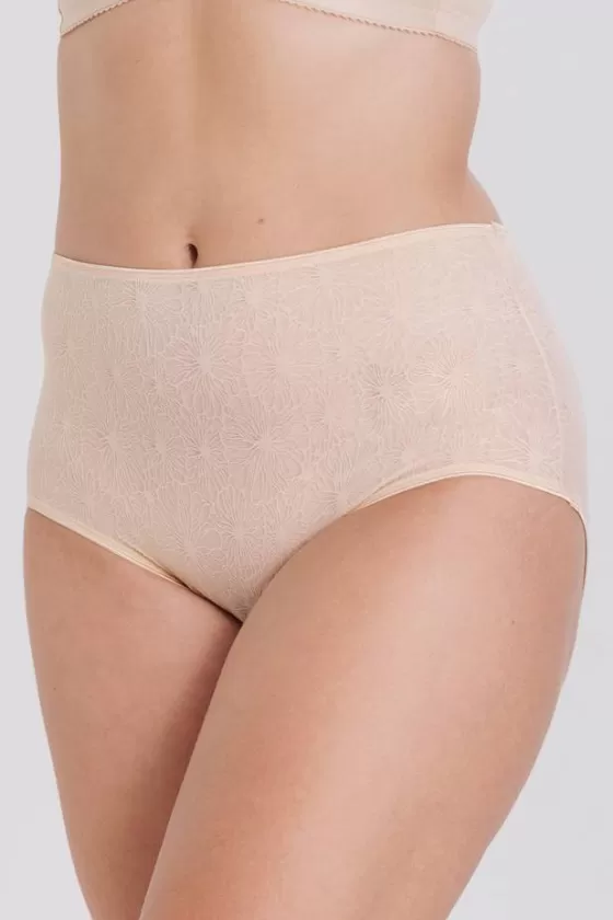 Panties | Miss Mary Invisible Lace maxi briefs Beige