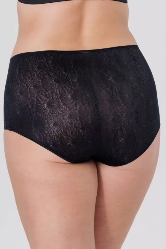 Panties | Miss Mary Invisible Lace maxi briefs Black