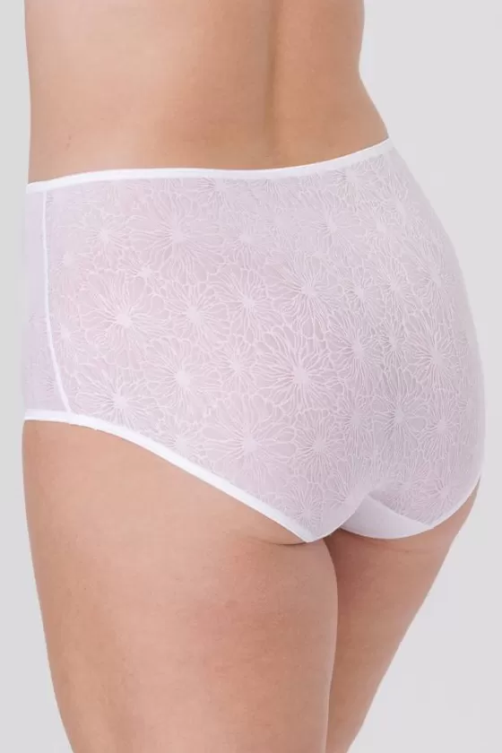 Panties | Miss Mary Invisible Lace maxi briefs White