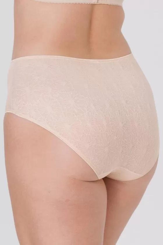 Panties | Miss Mary Invisible Lace midi briefs Beige