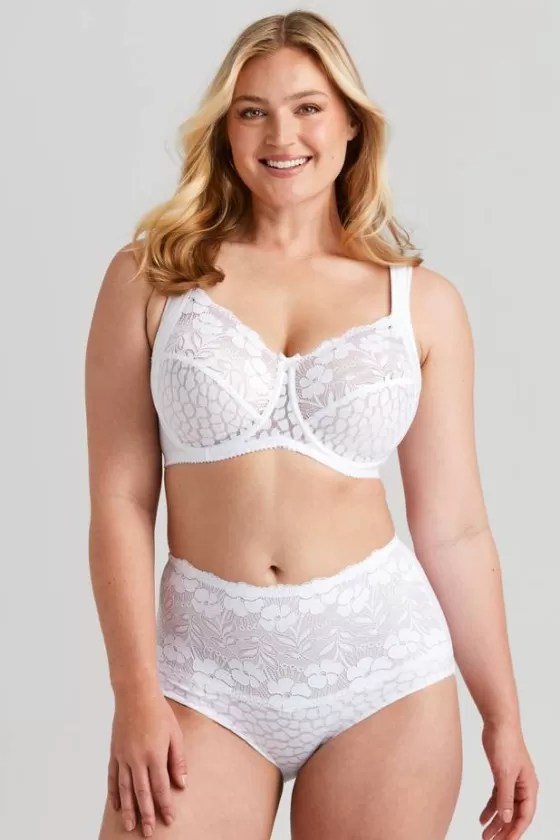 Bra | Underwired Bras | Miss Mary Jacquard & Lace bra White