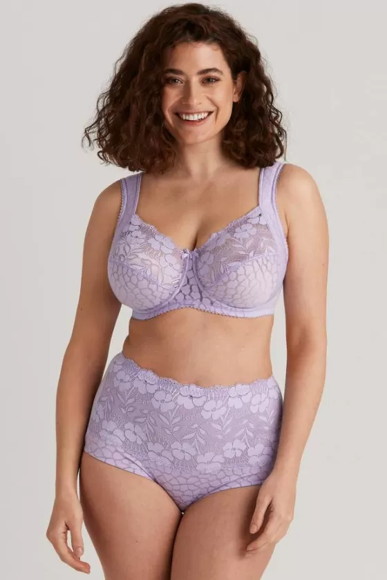 Bra | Underwired Bras | Miss Mary Jacquard & Lace bra Lavender