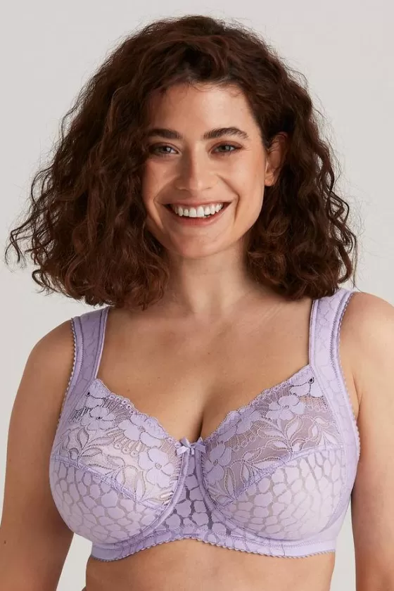 Bra | Underwired Bras | Miss Mary Jacquard & Lace bra Lavender