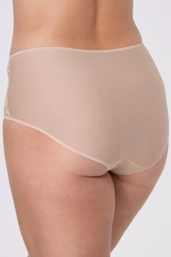 Panties | Miss Mary Jacquard & Lace panty Beige