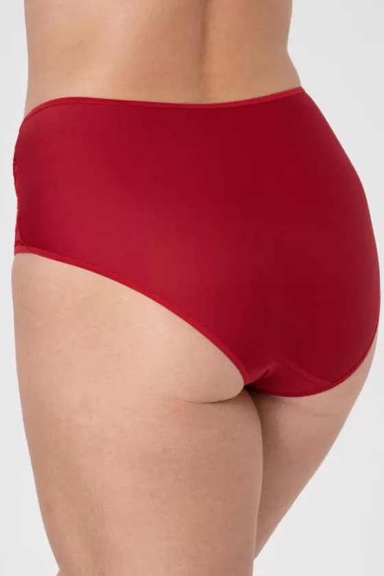 Panties | Miss Mary Jacquard & lace panty Red