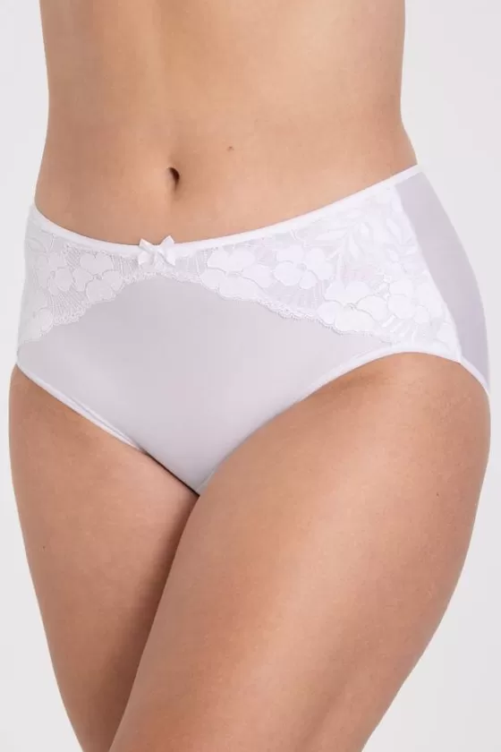 Panties | Miss Mary Jacquard & Lace panty White