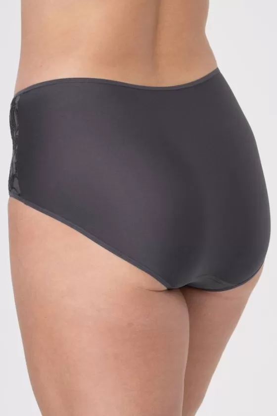 Panties | Miss Mary Jacquard & Lace panty DarkGrey