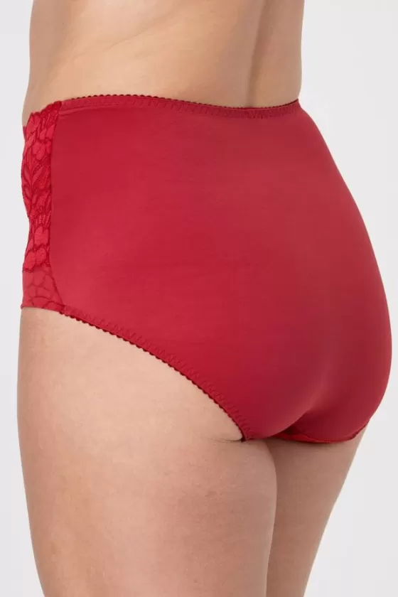 Panties | Miss Mary Jacquard & Lace panty girdle Red