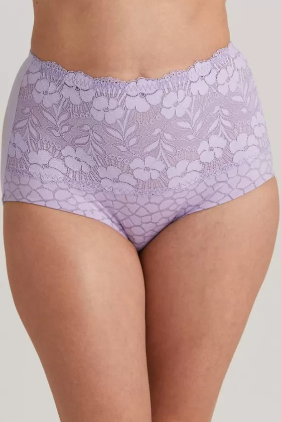 Panties | Miss Mary Jacquard & Lace panty girdle Lavender