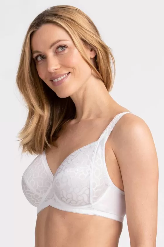 Bra | Underwired Bras | Miss Mary Jacquard Flourish bra White