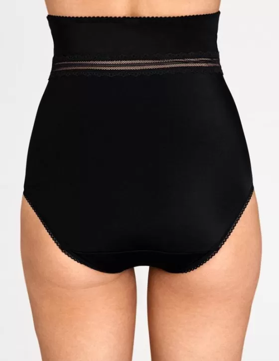 Panties | Miss Mary Lace Vision extra high panty girdle Black