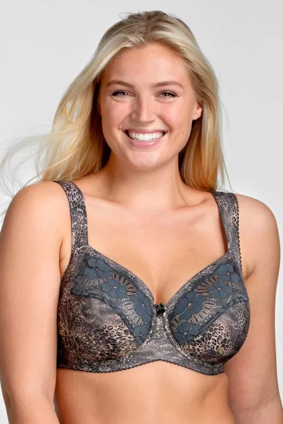 Bra | Underwired Bras | Miss Mary Leo bra Brown