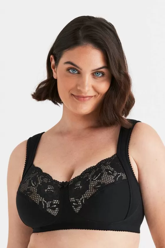 Bra | Non-Wired Bras | Miss Mary Lovely Lace bra Black