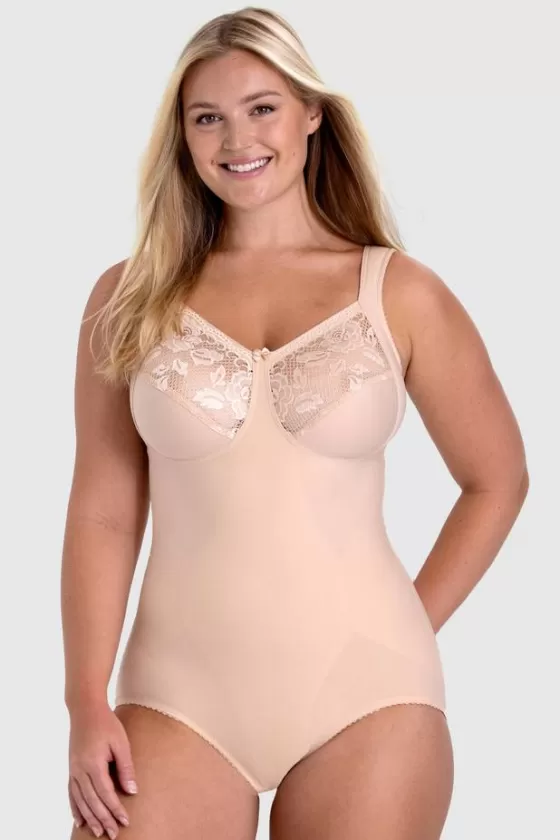 Bodysuits | Shapewear | Miss Mary Lovely Lace shaping bodysuit Beige