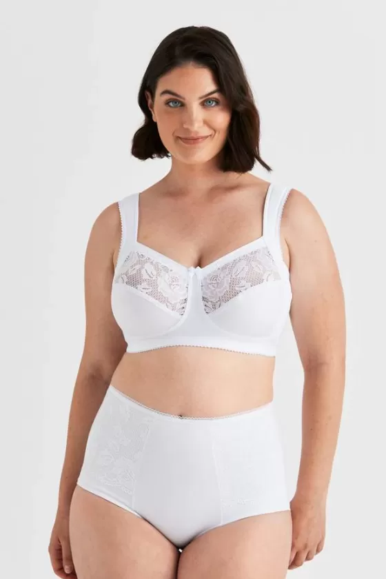 Bra | Non-Wired Bras | Miss Mary Lovely Lace Support bra White