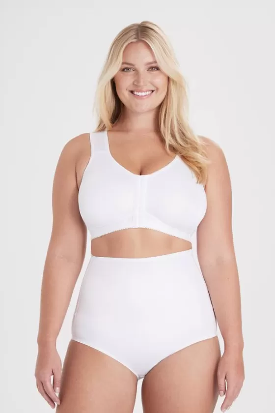 Bra | Non-Wired Bras | Miss Mary Nova front closure bra White