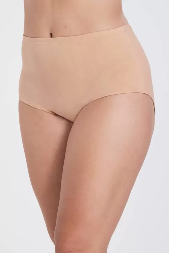 Panties | Miss Mary Organic Cotton maxi panty Beige