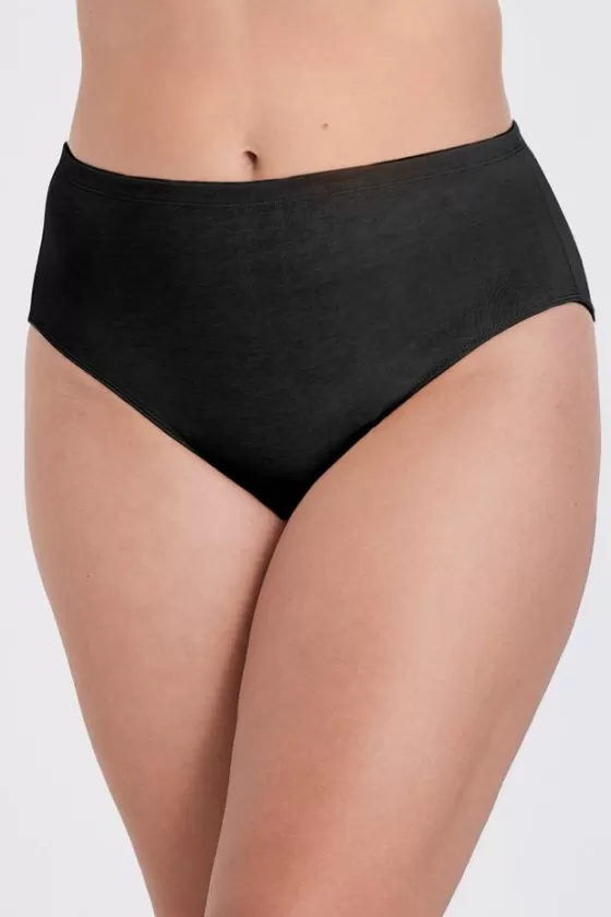 Panties | Miss Mary Organic Cotton midi panty Black