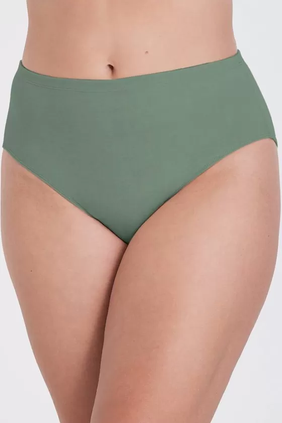 Panties | Miss Mary Organic Cotton midi panty Green