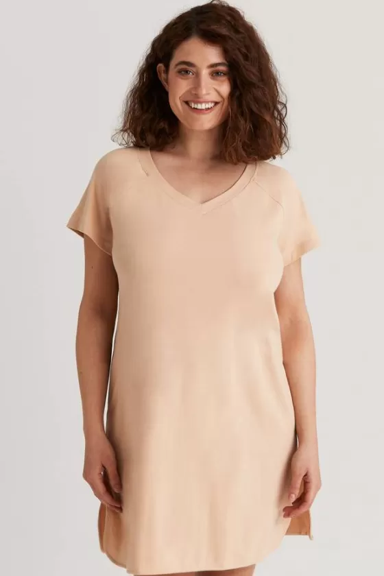 Nightwear | Miss Mary Organic Cotton nightdress Beige