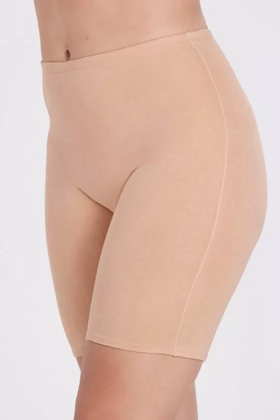 Panties | Miss Mary Organic Cotton panty with long legs Beige