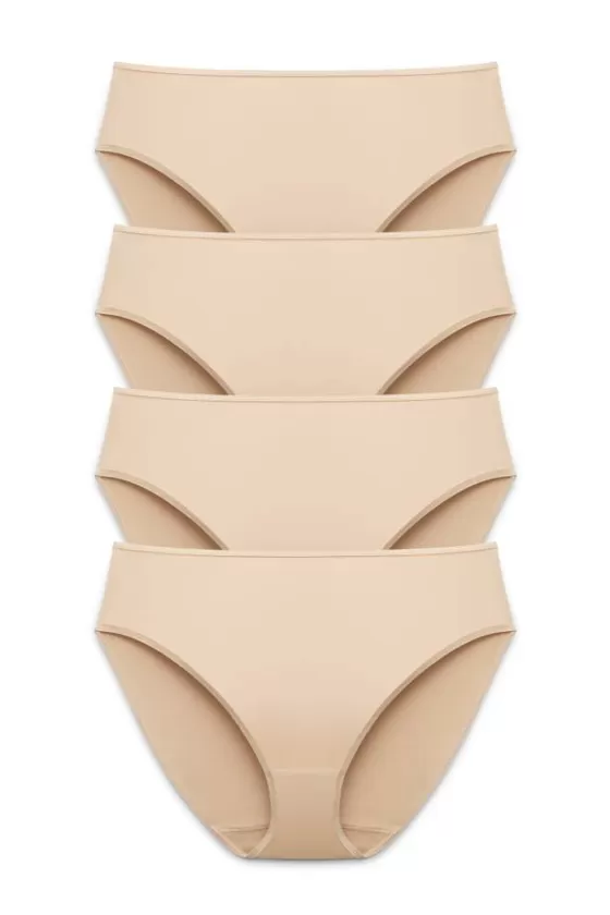 Panties | Miss Mary 4-pack Basic tai panty beige