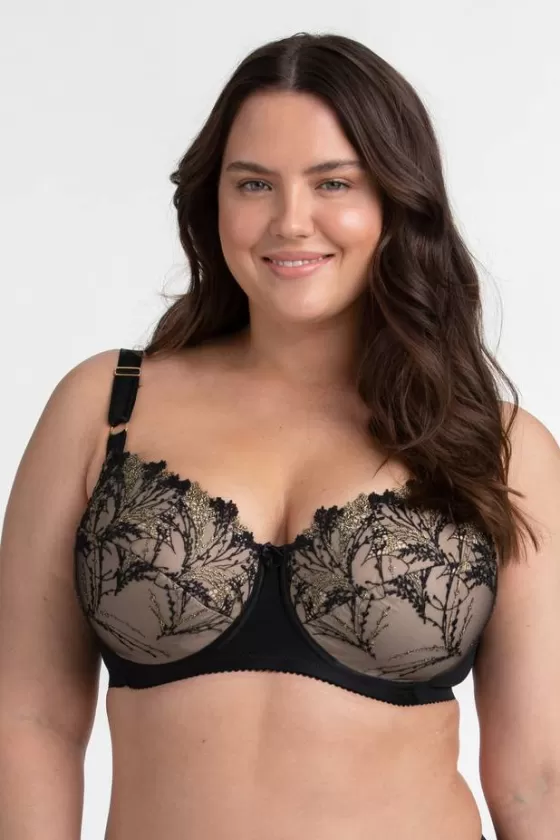 Bra | Underwired Bras | Miss Mary Shimmer frost bra Black