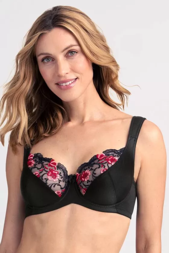 Bra | Underwired Bras | Miss Mary Shine bra Black