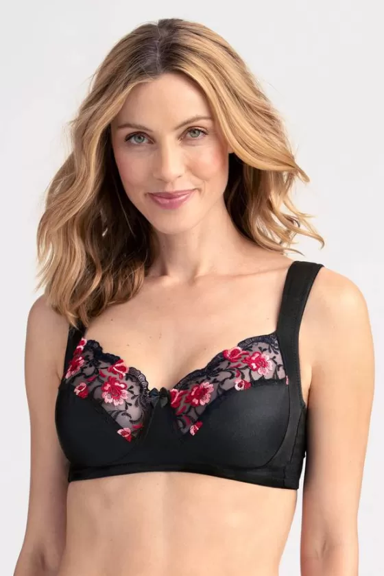 Bra | Non-Wired Bras | Miss Mary Shine bra Black