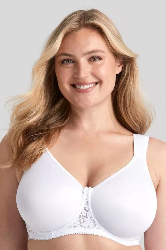 Bra | Underwired Bras | Miss Mary Smooth Lacy T-shirt bra White