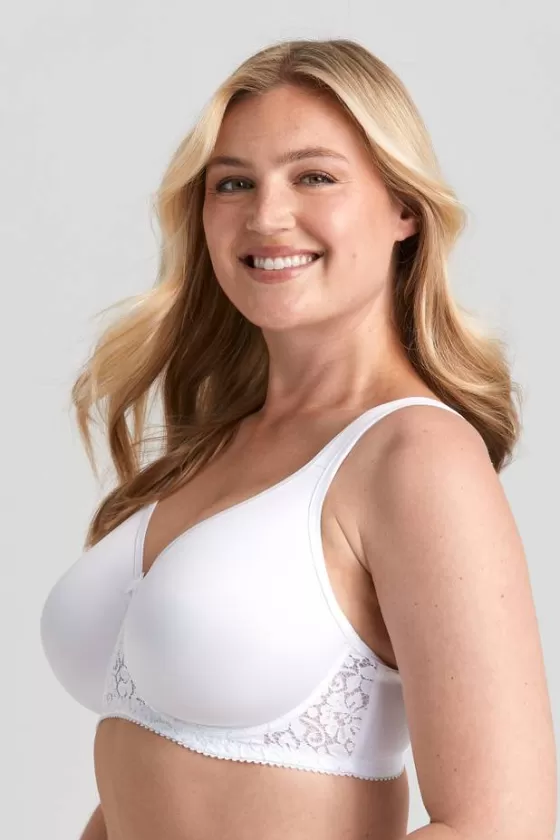 Bra | Underwired Bras | Miss Mary Smooth Lacy T-shirt bra White