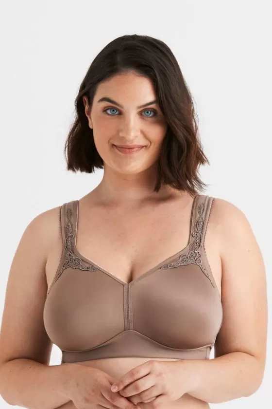 Bra | Non-Wired Bras | Miss Mary Smoothly bra Taupe