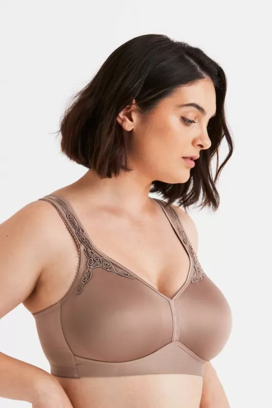 Bra | Non-Wired Bras | Miss Mary Smoothly bra Taupe